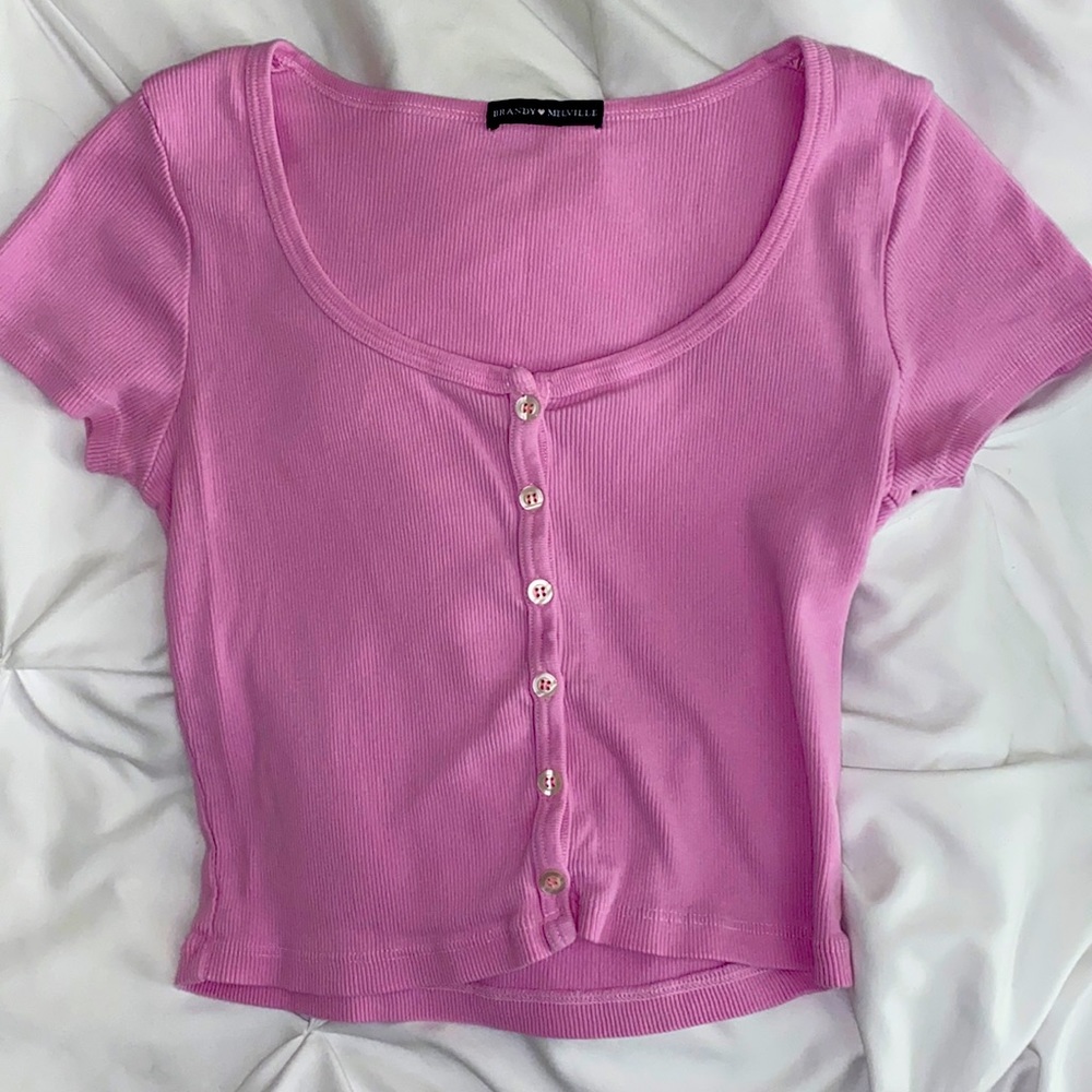 brandy melville bubblegum zelly top